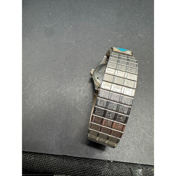 Vtg Richmond Pierpont Swiss Incabloc Antimagnetic 1134-27 Watch Turquoise Inlay main image 5